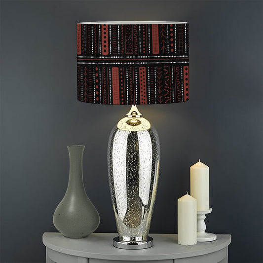 Aboriginal Indigenous Pattern Print Drum Lamp Shade