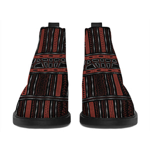 Aboriginal Indigenous Pattern Print Flat Ankle Boots