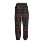 Aboriginal Indigenous Pattern Print Fleece Lined Knit Pants