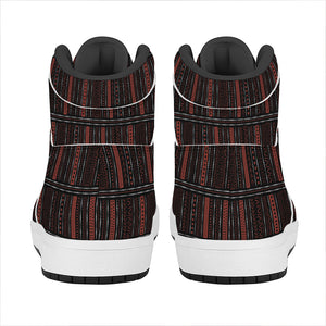 Aboriginal Indigenous Pattern Print High Top Leather Sneakers