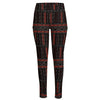 Aboriginal Indigenous Pattern Print High-Waisted Pocket Leggings