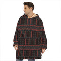 Aboriginal Indigenous Pattern Print Hoodie Blanket