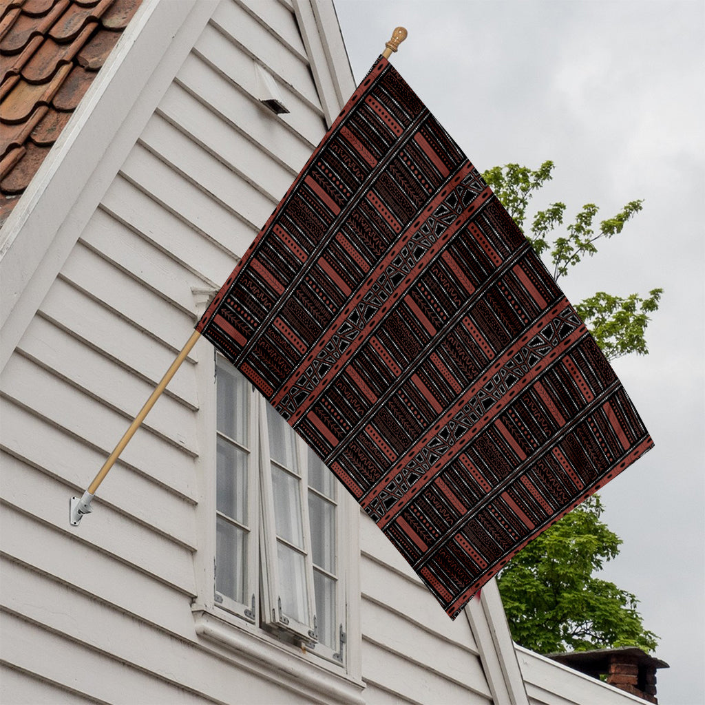 Aboriginal Indigenous Pattern Print House Flag