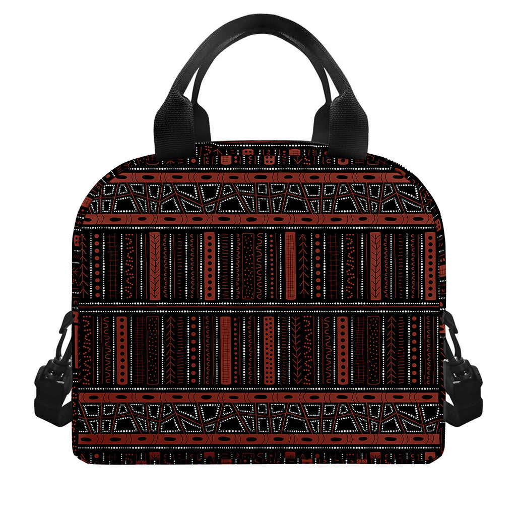 Aboriginal Indigenous Pattern Print Insulated Lunch Bag