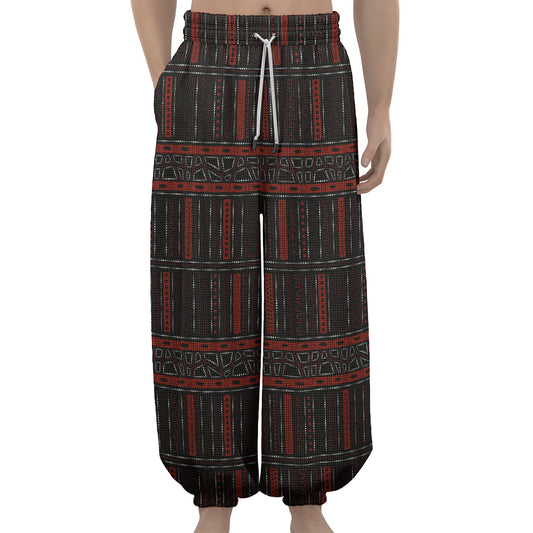 Aboriginal Indigenous Pattern Print Lantern Pants