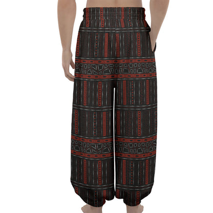 Aboriginal Indigenous Pattern Print Lantern Pants