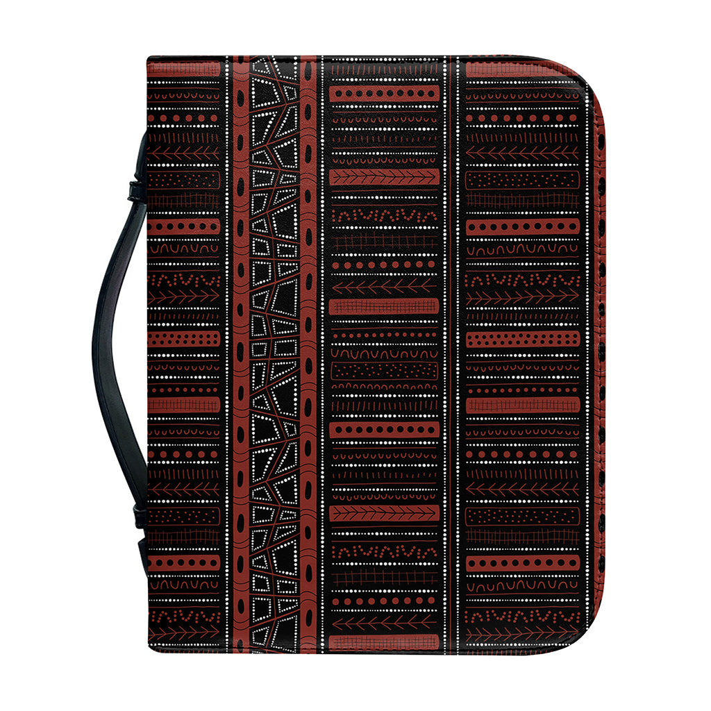 Aboriginal Indigenous Pattern Print Leather Bible Cover