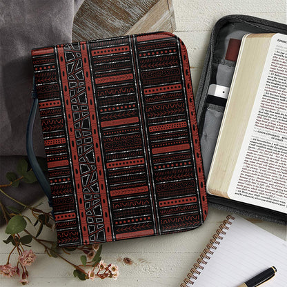 Aboriginal Indigenous Pattern Print Leather Bible Cover