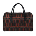 Aboriginal Indigenous Pattern Print Leather Duffel Bag