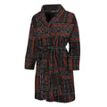 Aboriginal Indigenous Pattern Print Men's Bathrobe