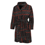 Aboriginal Indigenous Pattern Print Men's Bathrobe