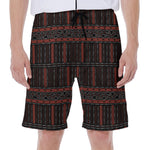 Aboriginal Indigenous Pattern Print Men's Beach Shorts