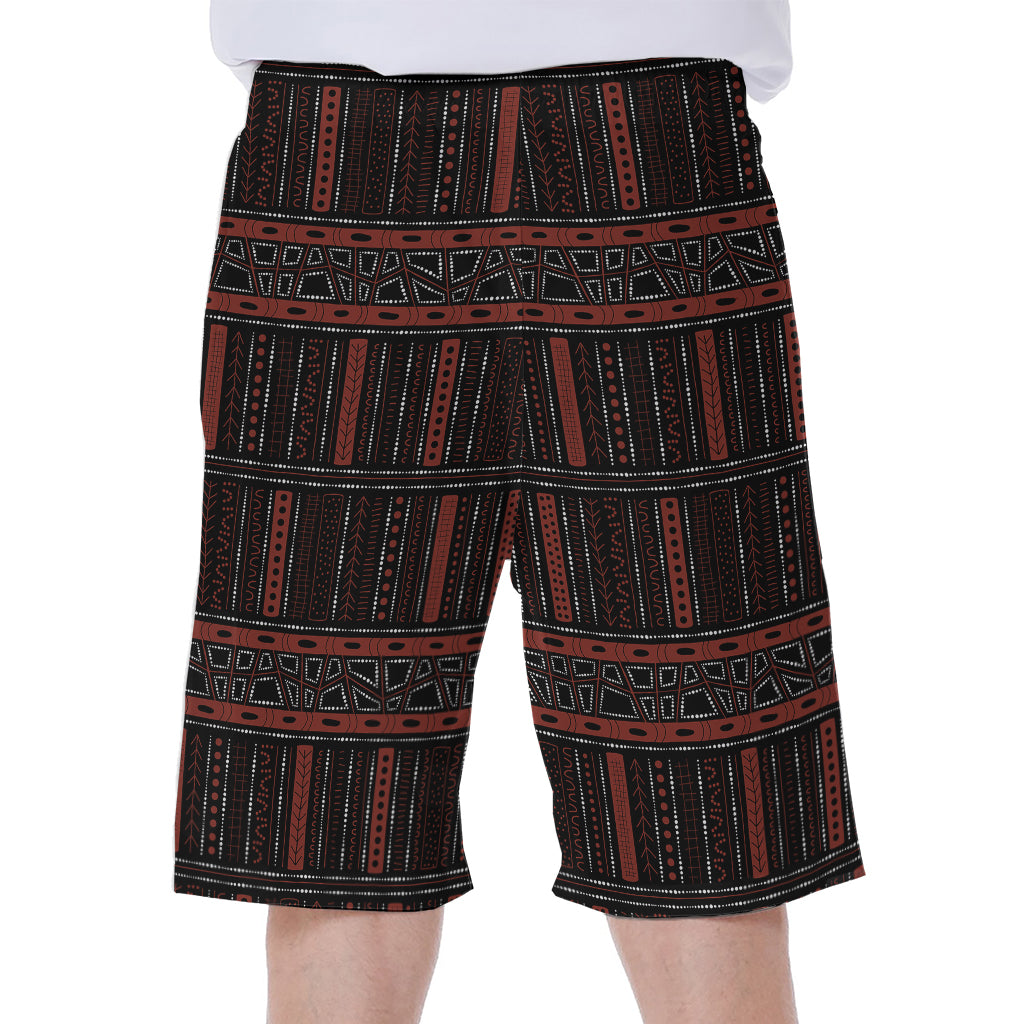 Aboriginal Indigenous Pattern Print Men's Beach Shorts