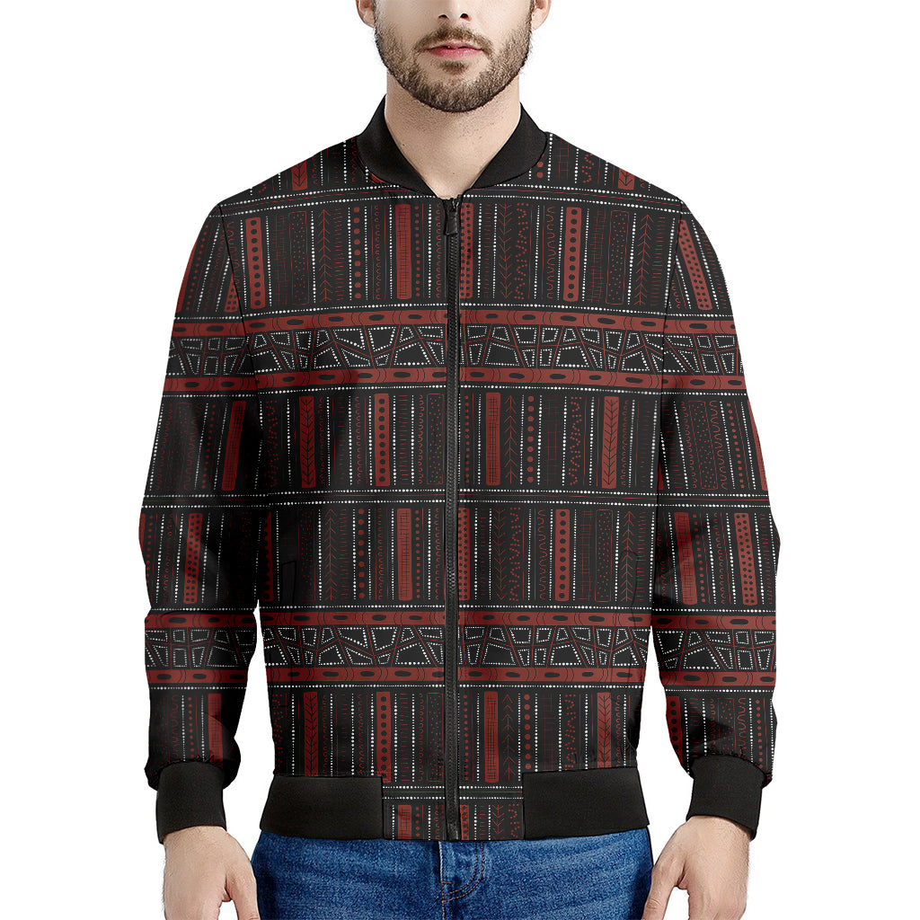 Aboriginal Indigenous Pattern Print Men's Bomber Jacket