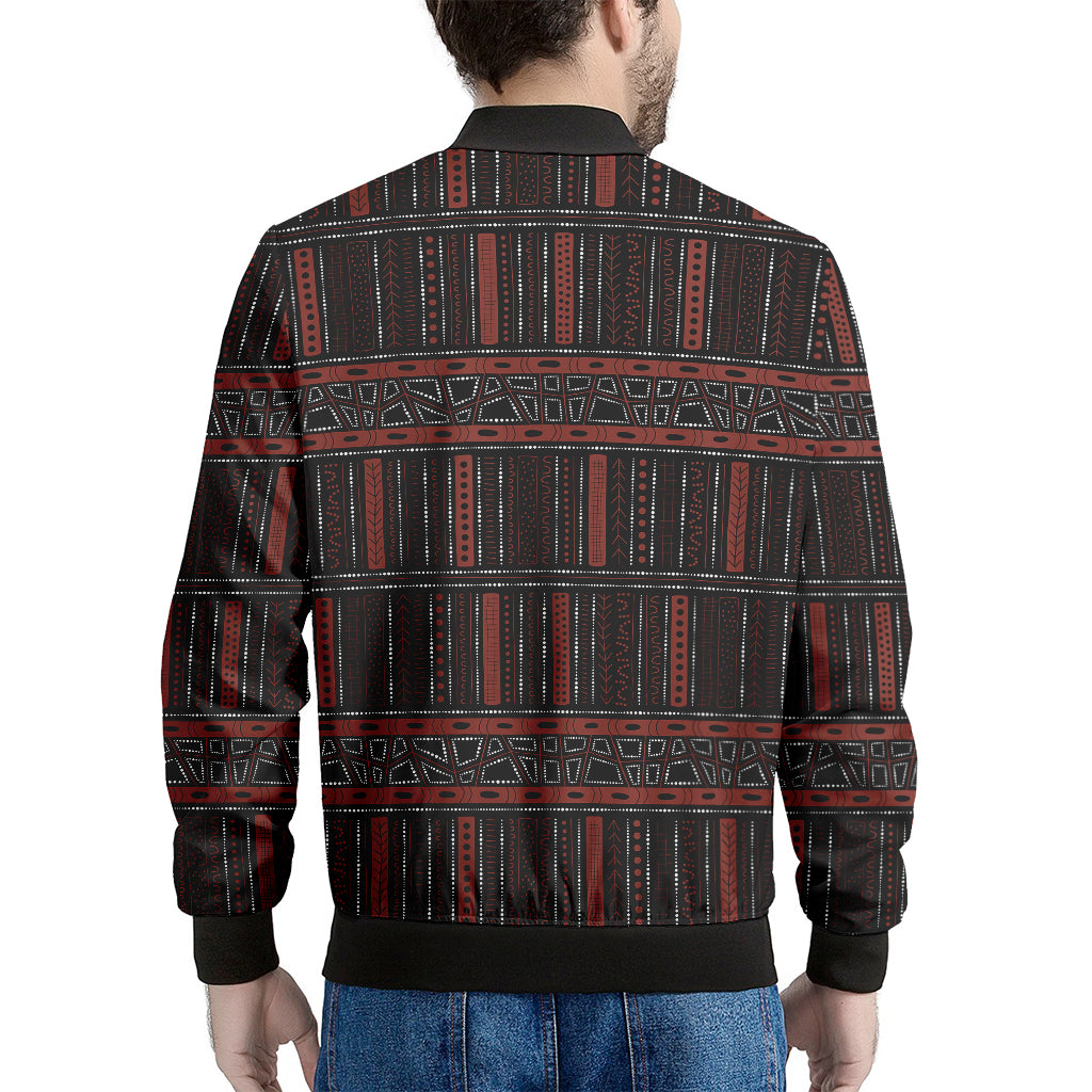 Aboriginal Indigenous Pattern Print Men's Bomber Jacket