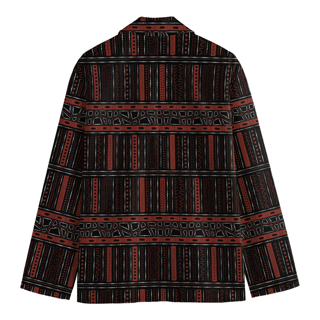 Aboriginal Indigenous Pattern Print Men's Cotton Blazer