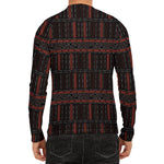 Aboriginal Indigenous Pattern Print Men's Long Sleeve Rash Guard