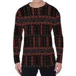 Aboriginal Indigenous Pattern Print Men's Long Sleeve T-Shirt