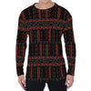 Aboriginal Indigenous Pattern Print Men's Long Sleeve T-Shirt