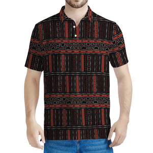 Aboriginal Indigenous Pattern Print Men's Polo Shirt