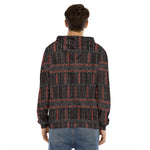 Aboriginal Indigenous Pattern Print Men's Velvet Pullover Hoodie