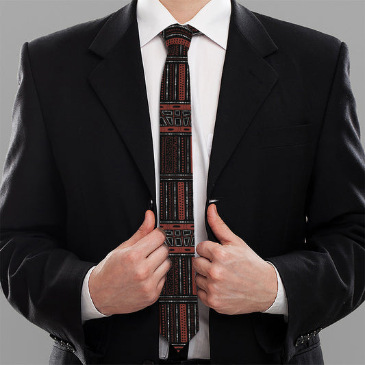 Aboriginal Indigenous Pattern Print Necktie