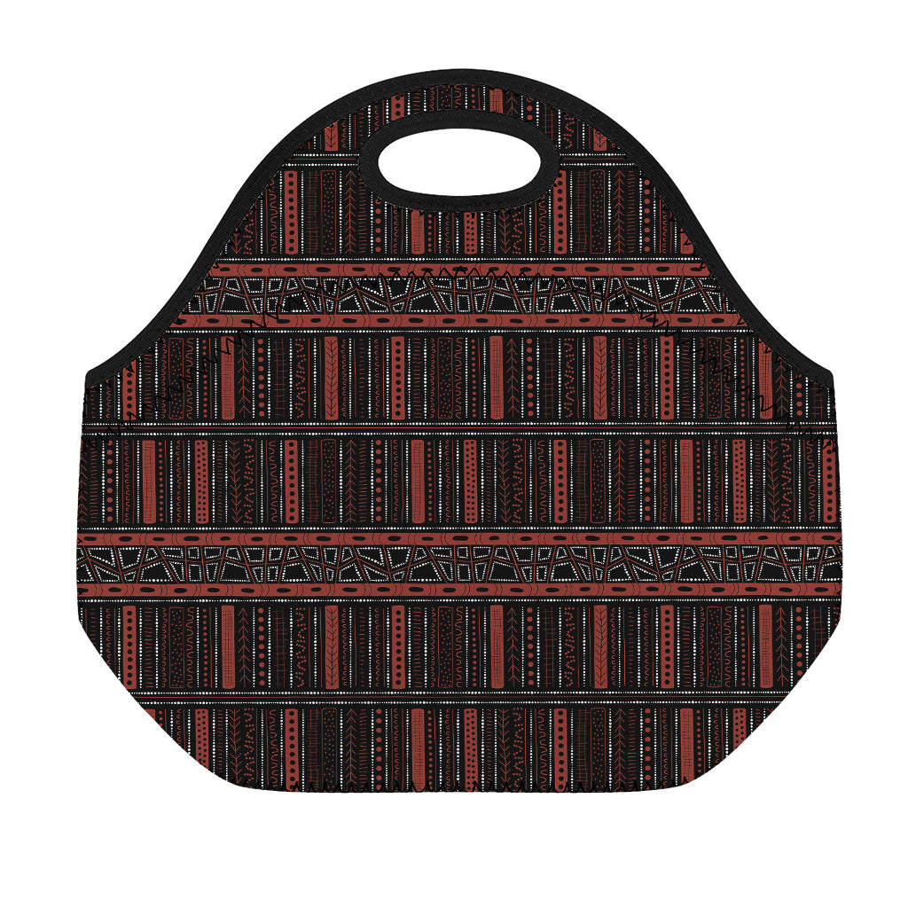Aboriginal Indigenous Pattern Print Neoprene Lunch Bag