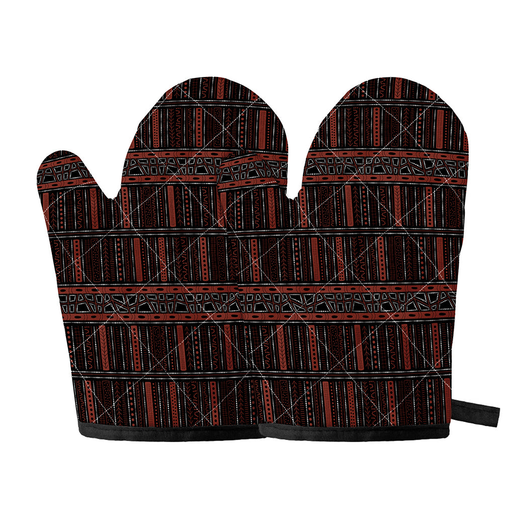 Aboriginal Indigenous Pattern Print Oven Mitts