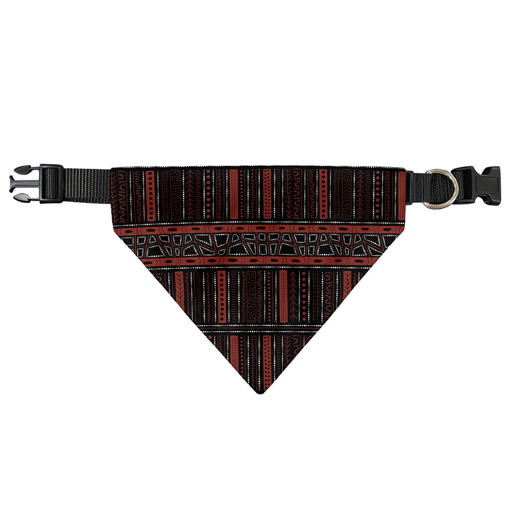 Aboriginal Indigenous Pattern Print Over The Collar Dog Bandana