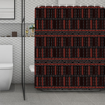 Aboriginal Indigenous Pattern Print Polyester Shower Curtain