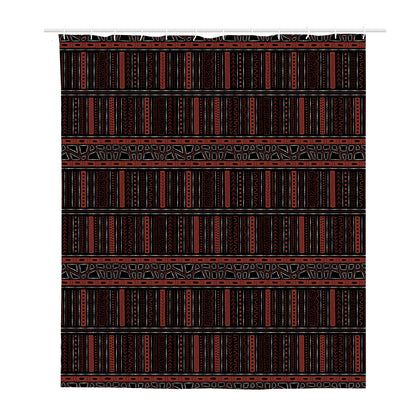 Aboriginal Indigenous Pattern Print Polyester Shower Curtain