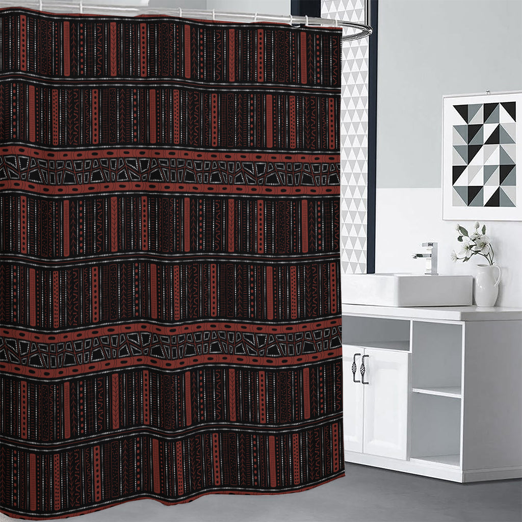 Aboriginal Indigenous Pattern Print Premium Shower Curtain