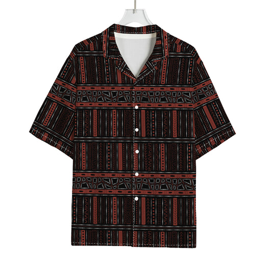 Aboriginal Indigenous Pattern Print Rayon Hawaiian Shirt