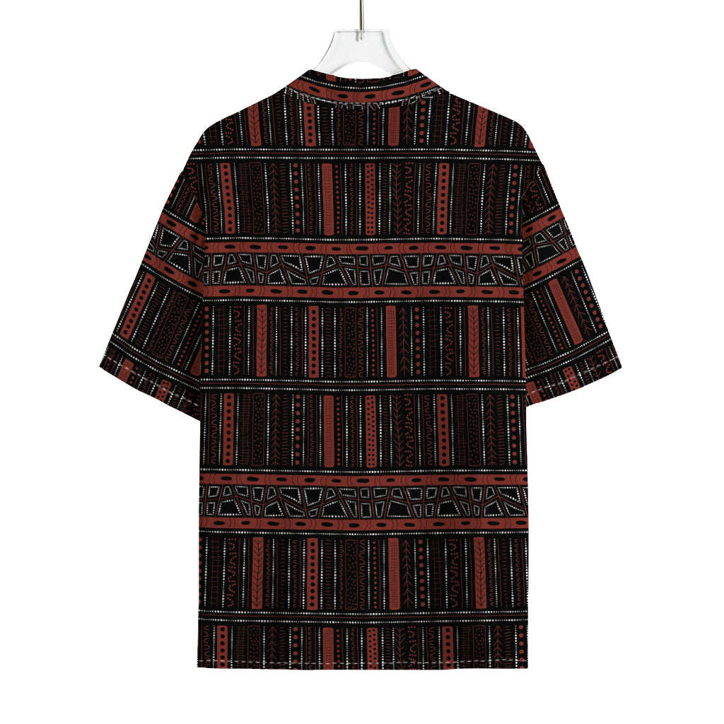 Aboriginal Indigenous Pattern Print Rayon Hawaiian Shirt