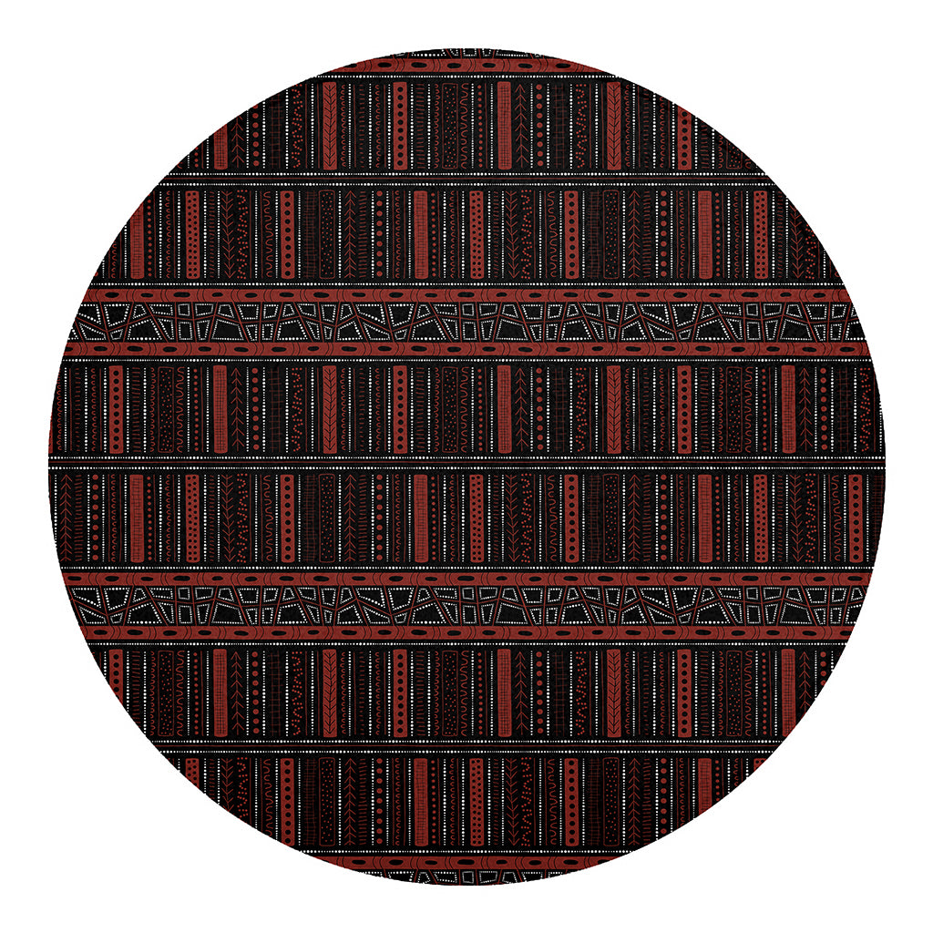 Aboriginal Indigenous Pattern Print Round Blanket