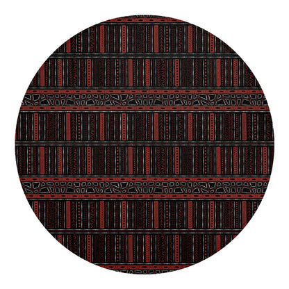Aboriginal Indigenous Pattern Print Round Blanket