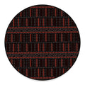 Aboriginal Indigenous Pattern Print Round Floor Mat