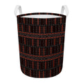 Aboriginal Indigenous Pattern Print Round Laundry Basket