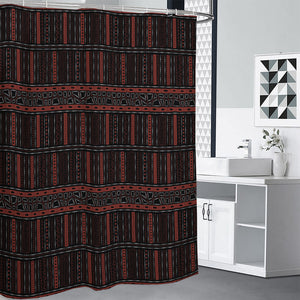 Aboriginal Indigenous Pattern Print Shower Curtain