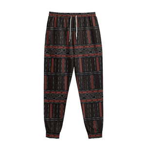 Aboriginal Indigenous Pattern Print Sweatpants