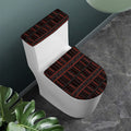 Aboriginal Indigenous Pattern Print Toilet Lid And Tank Cover Set