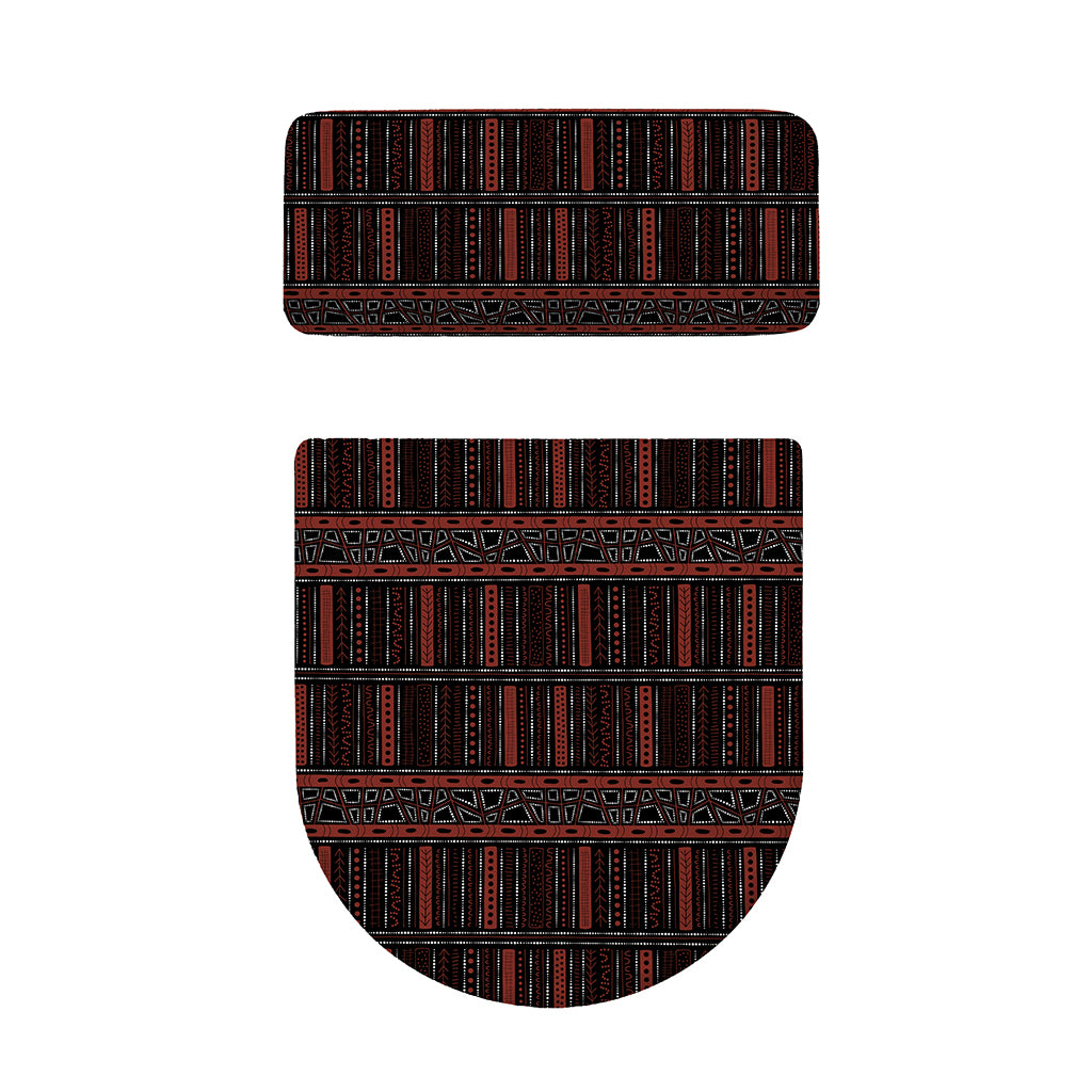 Aboriginal Indigenous Pattern Print Toilet Lid And Tank Cover Set