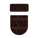 Aboriginal Indigenous Pattern Print Toilet Lid And Tank Cover Set