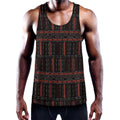 Aboriginal Indigenous Pattern Print Men's Workout Tank Top
