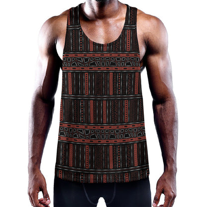 Aboriginal Indigenous Pattern Print Training Tank Top
