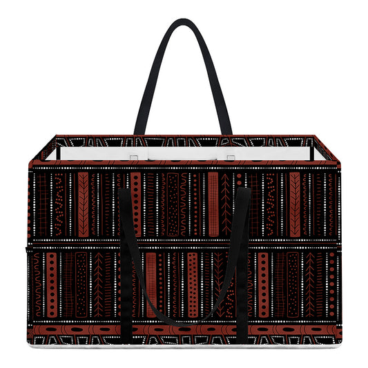 Aboriginal Indigenous Pattern Print Utility Tote Bag