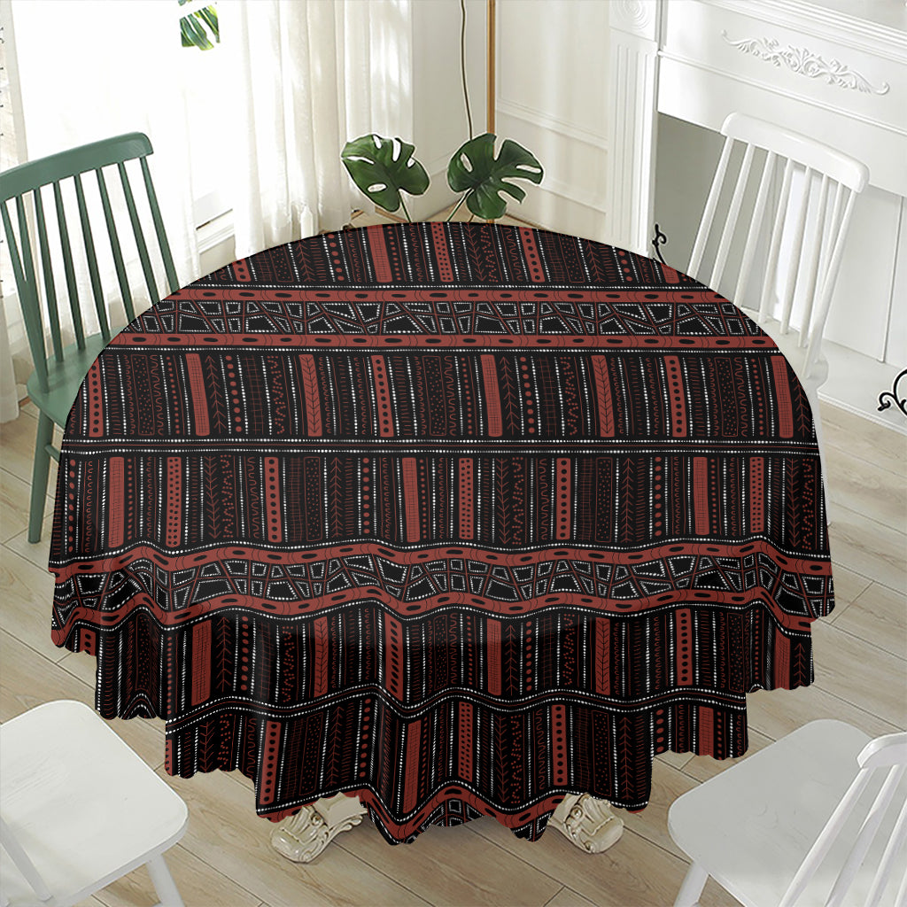 Aboriginal Indigenous Pattern Print Waterproof Round Tablecloth