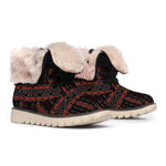 Aboriginal Indigenous Pattern Print Winter Boots