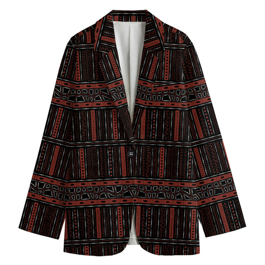 Aboriginal Indigenous Pattern Print Women's Blazer