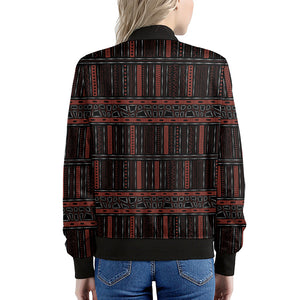 Aboriginal Indigenous Pattern Print Women's Bomber Jacket